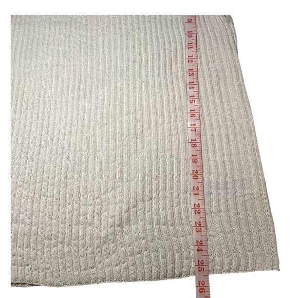 ZARA Viscose Polyester Blend Rib Knit Sleeveless Tank All Over Sparkle Sequins - Picture 6 of 8